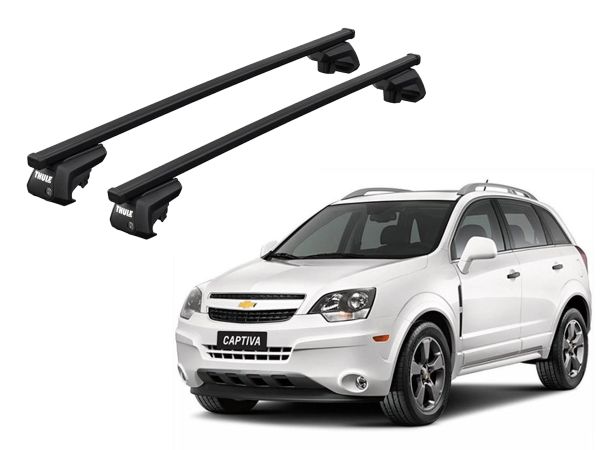 Juego Barras Thule Squarebar Evo Chevrolet Tracker-Spin-Captiva