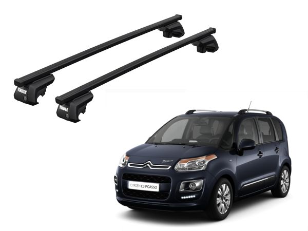 Juego Barras Thule Squarebar Evo Citroen C3 Aircross