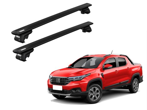 Juego Barras Thule Wingbar Evo Black Fiat Strada Volcano