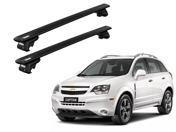 Juego de Barras thule Wingbar Evo Black Chevrolet Tracker-Captiva-Spin Barras