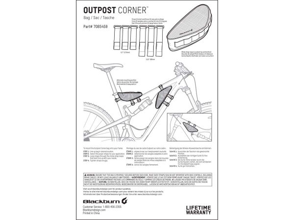 Bolsito de Cuadro Blackburn Outpost Corner Bag