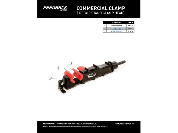 Kit de reparación Feedback Sport Red Clamp