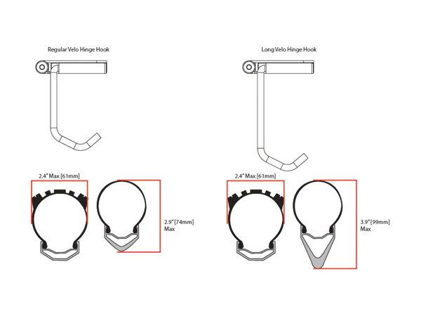 Soporte velo Feedback Sport Hinge Long Hook