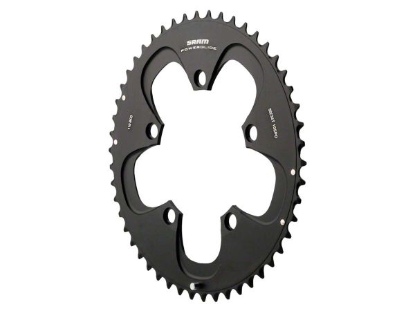 Plato SRAM Ruta Red 110BCD 10v AL4 52T Black