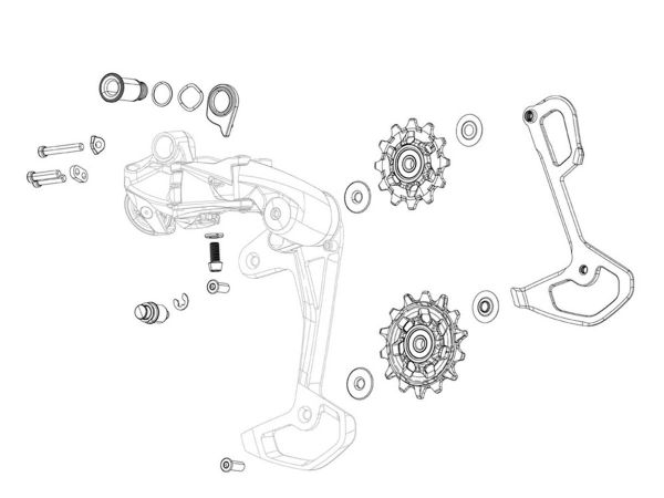 Cambio Trasero SRAM Roldanas de Cambio Apex1/NX 11v