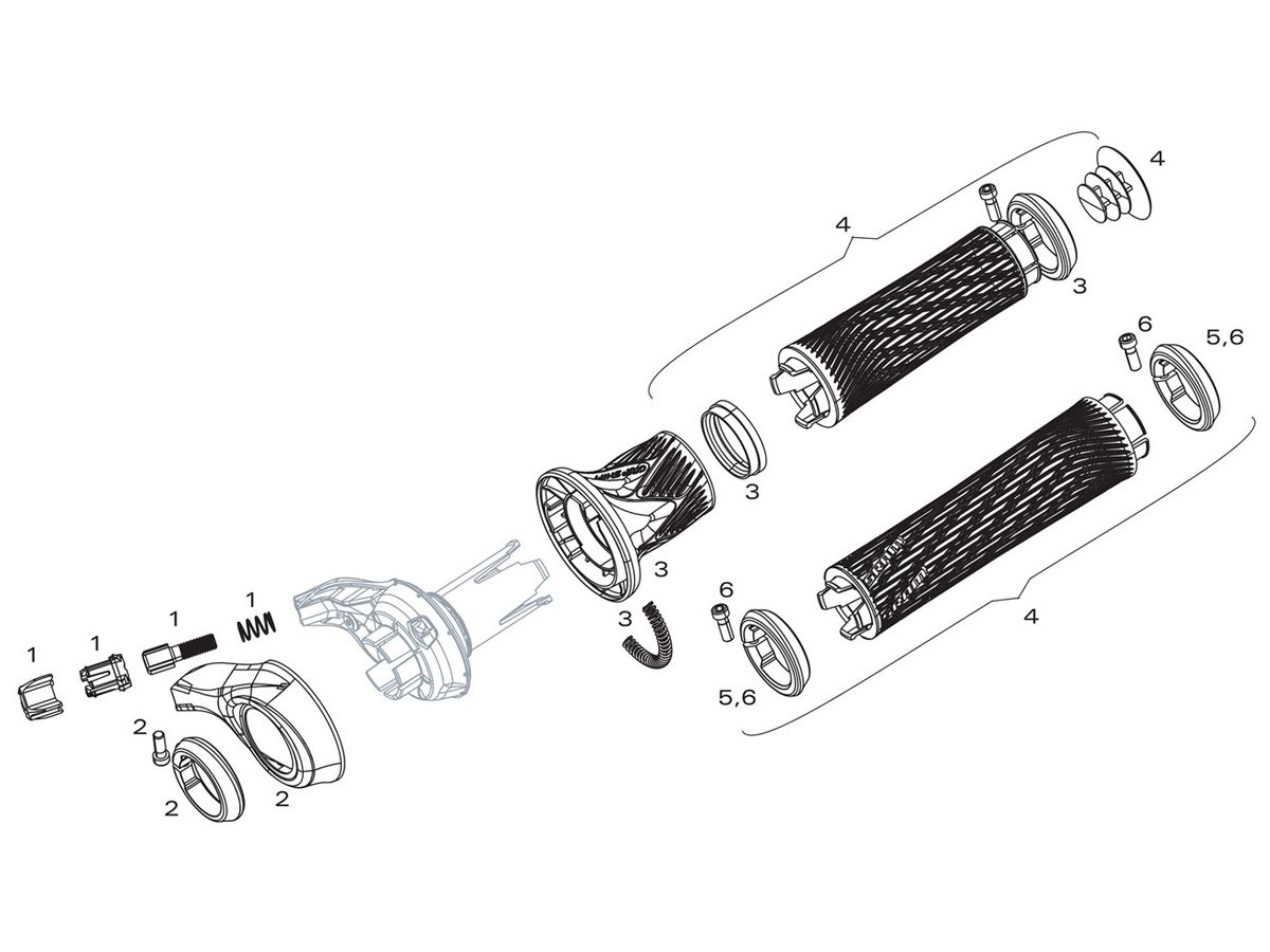 Puños SRAM GripShift GX-NX-X01-XX-XX1