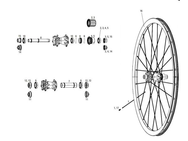 Rodamientos SRAM MTB Delanteros Roam 60-Rail 50