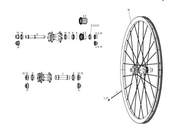 Tapa maza eje trasero 12mm Sram XD Roam 60-50