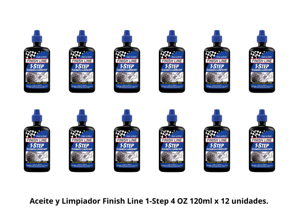 Aceite y Limpiador Finish Line 1-Step 4 OZ 120ml x 12 unid