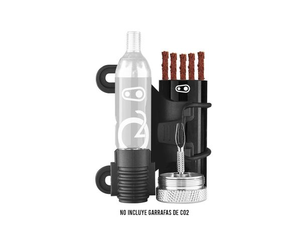 Herramienta CrankBrothers Cigar Válvula Co2 + porta Aguja/Tarugos/2 Cartuchos Co2