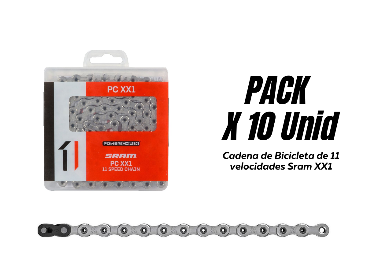 Cadena de Bicicleta de 11 velocidades Sram XX1 Pack x 10
