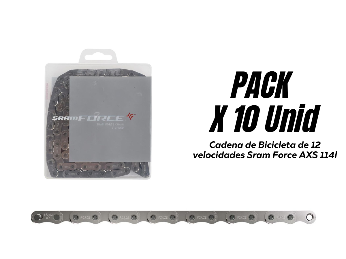[ELIMINADO] Cadena de Bicicleta de 12 velocidades Sram Force AXS 114l Pack x 10