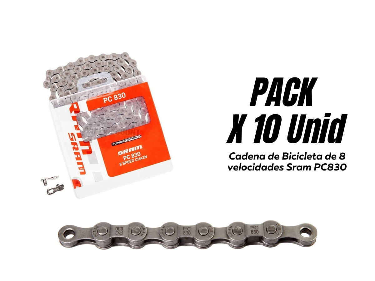[ELIMINADO] Cadena de Bicicleta de 8 velocidades Sram PC830 Pack x 10