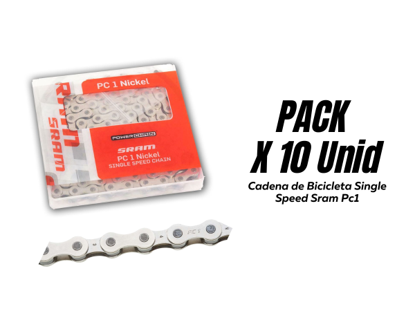 Cadena de Bicicleta Single Speed Sram Pc1 Pack x 10
