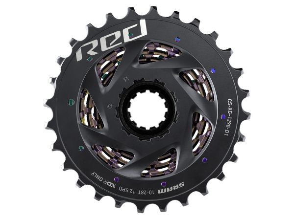 Piñon SRAM 12v Ruta XG-1290 10-33d XDR Rainbow (RED eTap AXS)