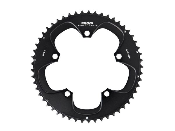 Plato SRAM PowerGlide Red Ruta 130BCD 10v AL4 53T Black