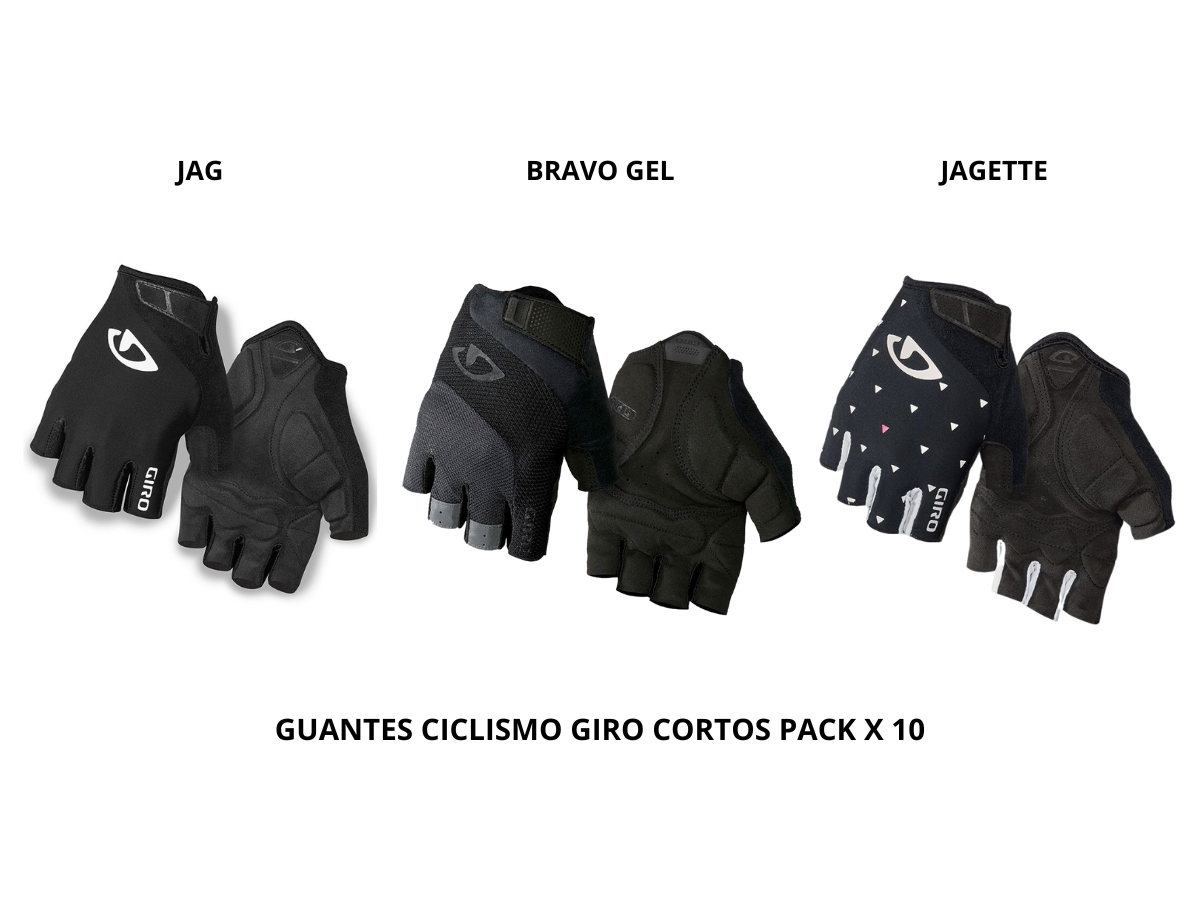 [ELIMINADO] Guante Ciclismo Giro Cortos Pack x 10