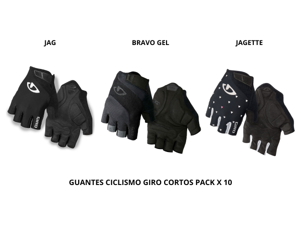 Guante Ciclismo Giro Cortos Pack x 10