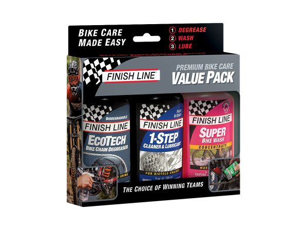 Kit Premiun Finish Line EcoTech/1-Step/Super Bike Wash 4oz-120ml