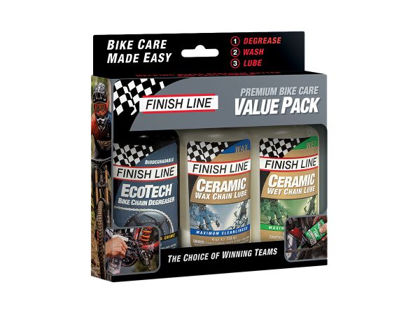 Kit Premiun Finish Line EcoTech/Ceramic Wax/Ceramic Wet Lube 4oz-120ml