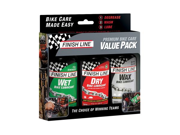 Kit Premiun Finish Line Wet/Dri BN/Wax Lube 4oz-120ml