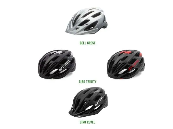 Cascos Combo BELL/GIRO Crest Gris Trinity Revel Caja Surtida x 8u
