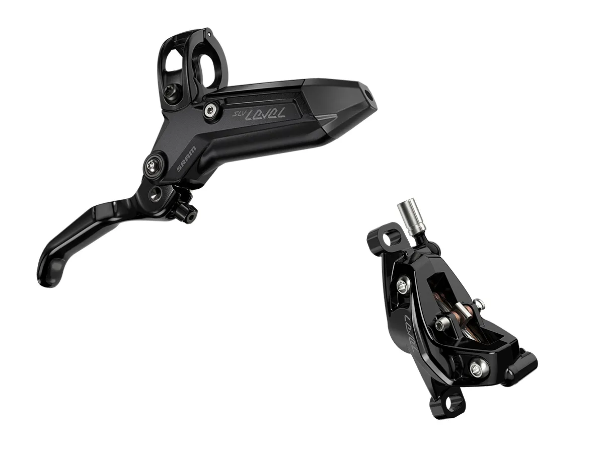 Freno a Disco Hidráulico MTB SRAM Level Silver Stealth 4-Piston Tras/Der 2000mm