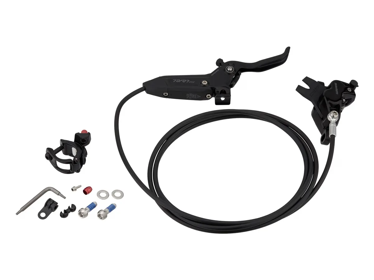 Freno a Disco Hidráulico MTB SRAM Level Silver Stealth 4-Piston Tras/Der 2000mm
