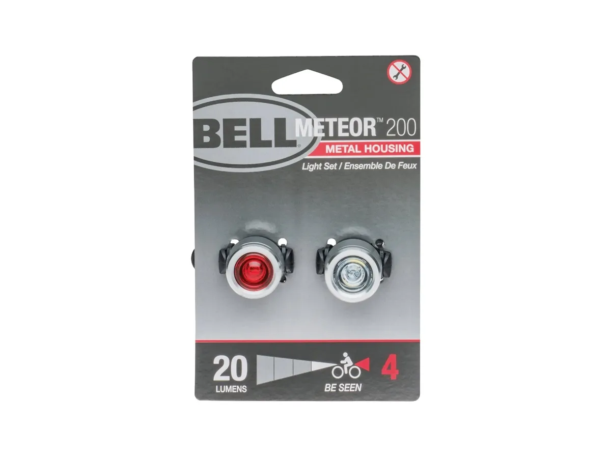 Luz Delantera y Trasera BELL Meteor 200 20/4 Lumenes