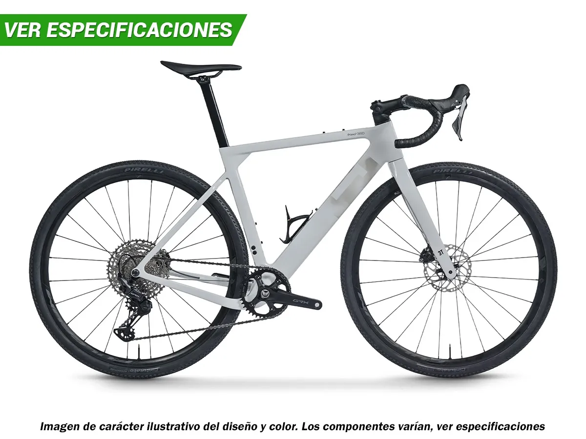 Bicicleta de Gravel Carbono 3T Primo2 WPNT GRX 1X12v 700c