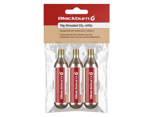 Cartuchos De Co2 Bicicleta Blackburn 16g (pack 3 Unidades)