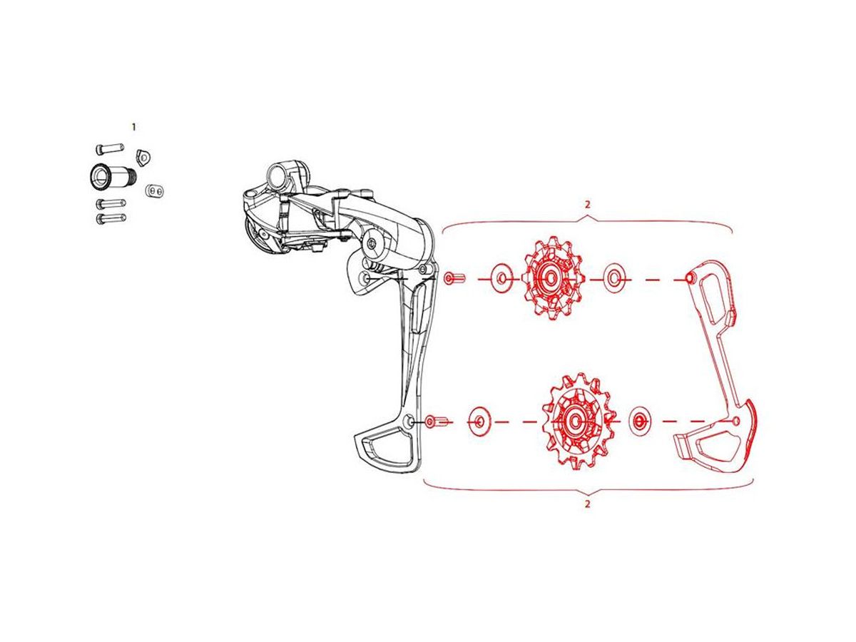 Cambio Trasero SRAM Roldanas y Jaula de Cambio GX Eagle 12v - Sumitate  Uruguay - Tienda online de Bicicletas y accesorios para ciclismo