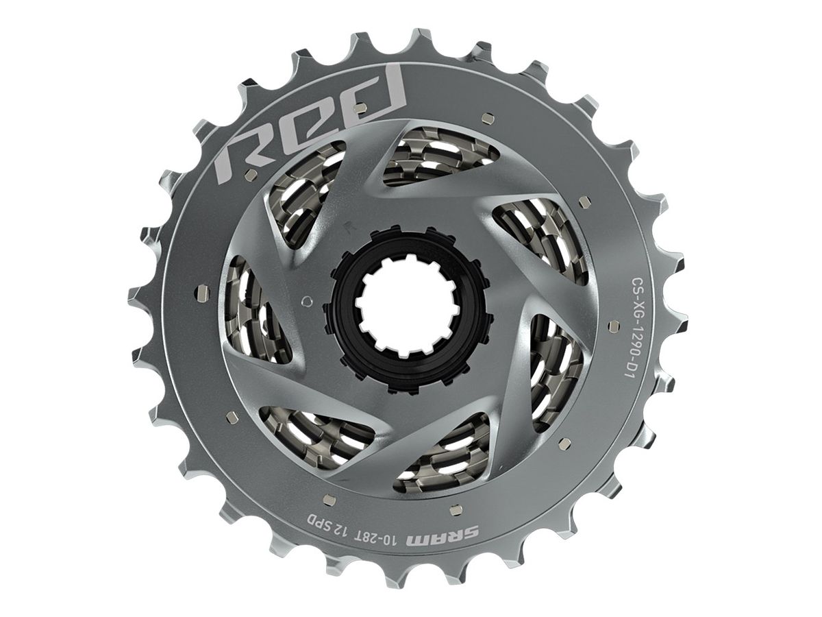Piñon SRAM 12v Ruta XG-1290 10-26d XDR Silver (RED eTap AXS)