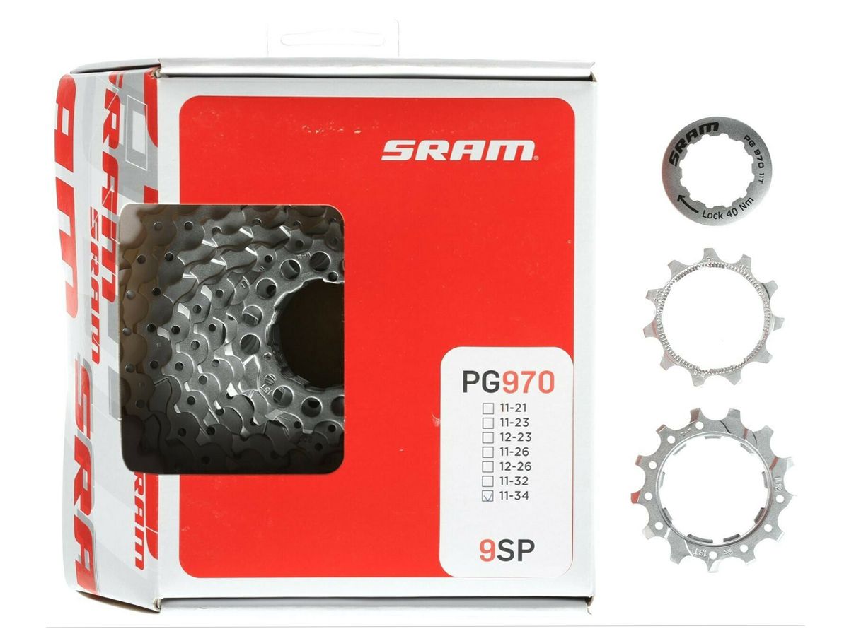 Piñon SRAM  9v MTB PG-970 11-34d Silver