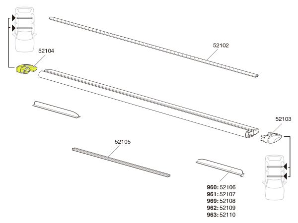 [ELIMINADO] Puntera Derecha de Plastico  THULE 52104