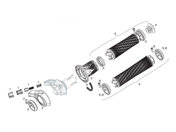 Repuesto Puño Derecho SRAM GripShift X-9 8/9v